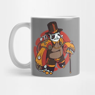 Awesome Steampunk Panda Illustration Mug